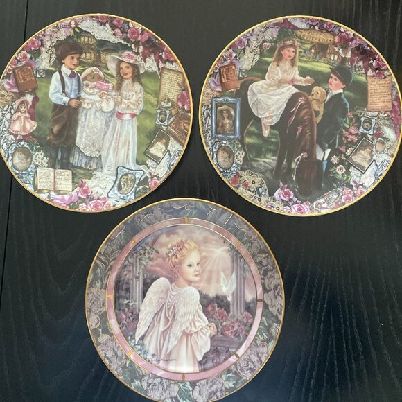 LOT Of 2 COLLECTIBLE PLATES for Bradford Exchange 1993-94 - Picture 1 of 2